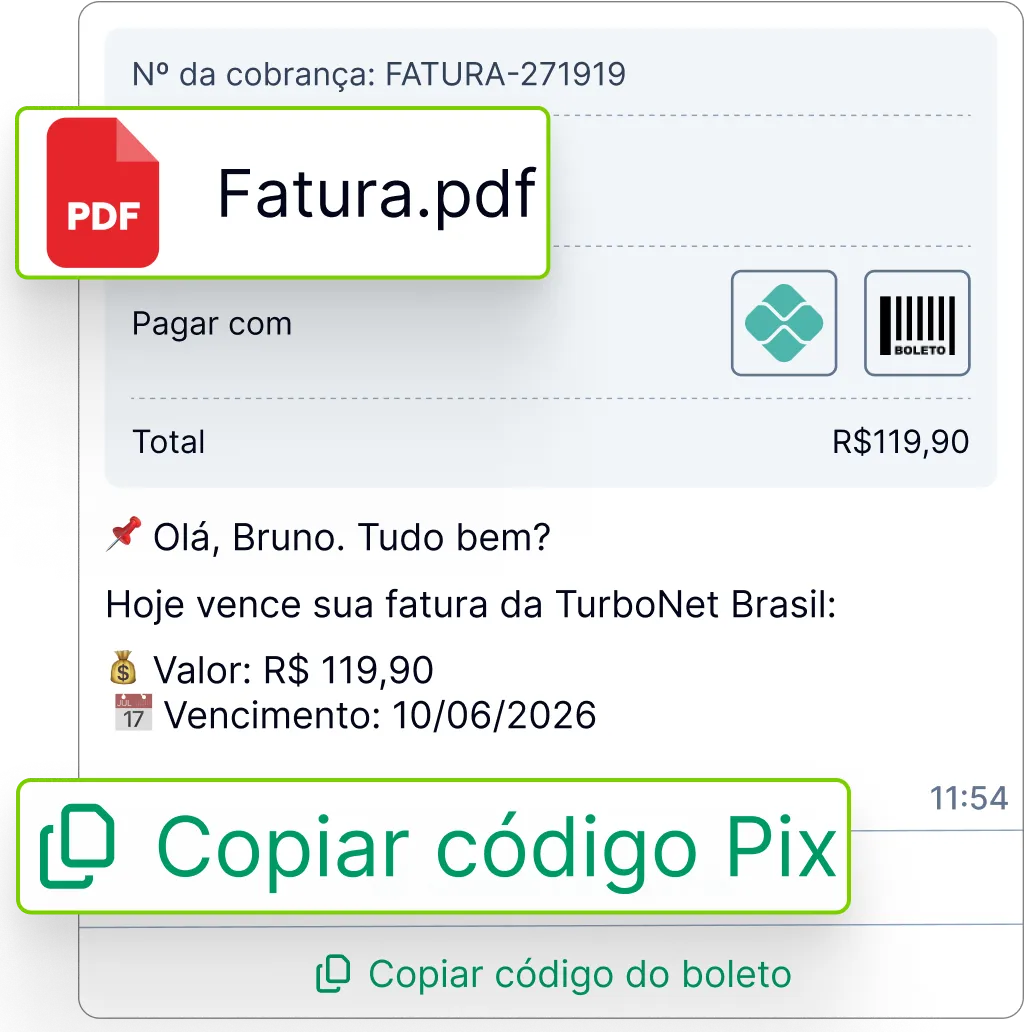 Pagamento facilitado e interrupção automática