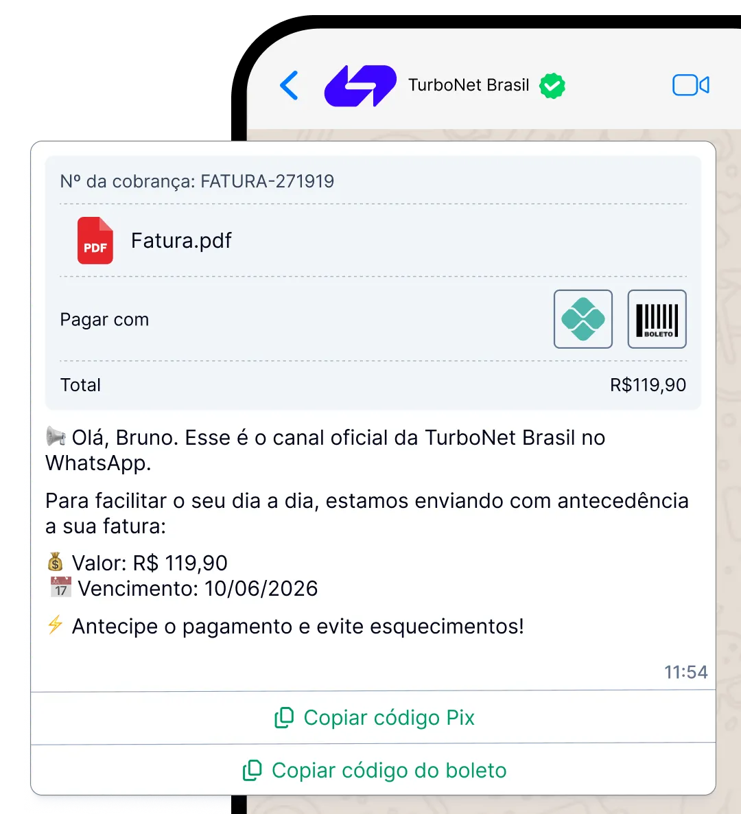 Lembretes antes do vencimento